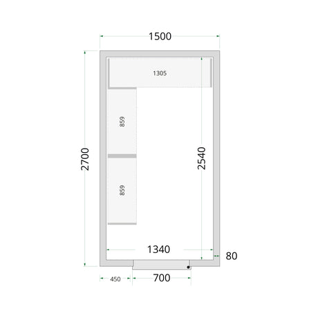 Cold Room Panels - Cold Room 150x270x220