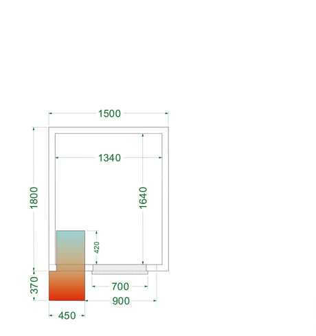 Tefcold Chiller Room Solid Door, 0 to +8°C – CRPF1518