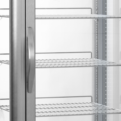 Tefcold Refrigerated Glass Display 425L, Glass Door, +2 to +12°C – UPD200 – image 2