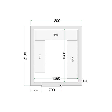 Cold Room Panels - Cold Room 180x210x220