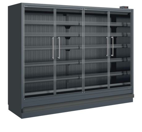 Tefcold Remote Multideck - Extended Height 4-Door Glass, -1 to +5°C – Trojan T26 FGD EHA