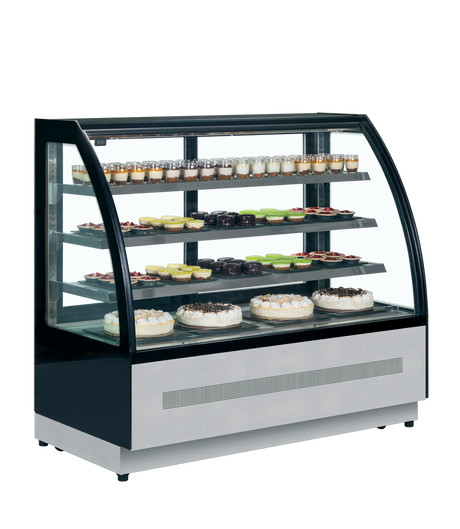 Tefcold Chilled Display Cabinet 277L, 2-Door Sliding Glass, +2 to +8°C – LPD1500C – image 2
