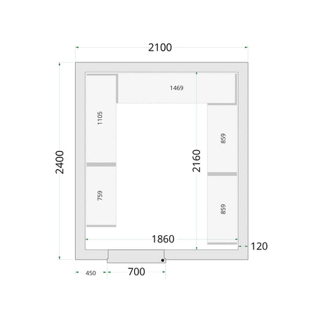 Cold Room Panels - Cold Room 210x240x220