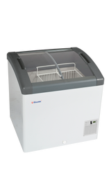 Sliding Curved Glass Lid Chest Freezer - FOCUS 73