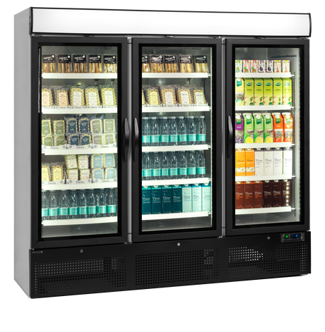 Tefcold Glass Door Merchandiser 1657L, 3-Door Glass, +2 to +8°C – NC7500G – image 2
