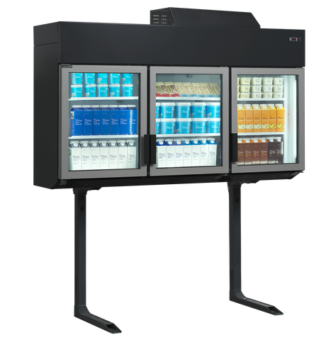 Tefcold Wall Freezer/Chiller 628L, 3-Door Glass, -24 to -18 / -1 to +8°C – MTF210B VS – image 2