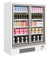 Glass Door Freezer - Galaxy+ GPF2D White