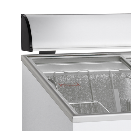 Tefcold Hinged Glass Lid Chest Freezer 105L, -24 to -14°C – ST160 – image 3