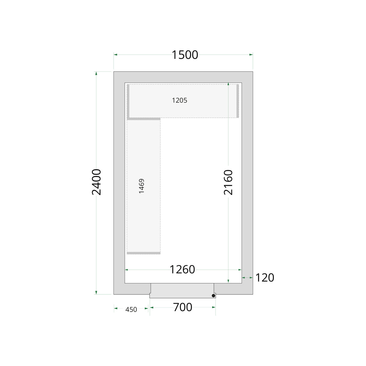 Cold Room Panels - Cold Room 150x240x220