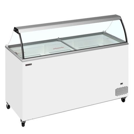 Tefcold Scoop Ice Cream Display W/Baskets 430L, -24 to -14°C – IC501SC + CANOPY