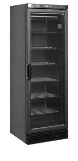 Tefcold Glass Door Display Freezer 270L, Glass Door, -23 to -18°C – UFSC371G Black