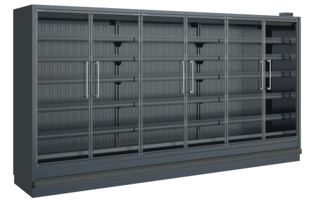 Tefcold Remote Multideck - Extended Height 6-Door Glass, -1 to +5°C – Trojan T38 FGD EHA