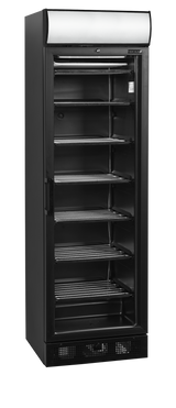 Glass Door Freezer - UFSC371GCP Black