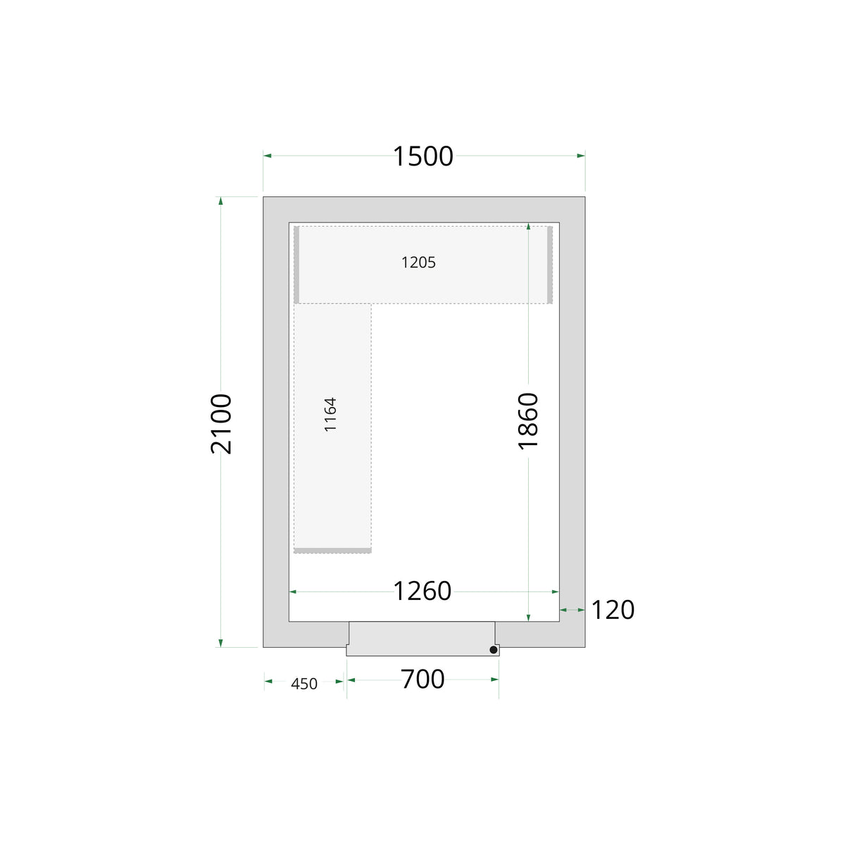 Cold Room Panels - Cold Room 150x210x220