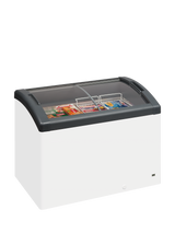 Elcold - Sliding Curved Glass Lid Chest Freezer - FOCUS 106 GREY