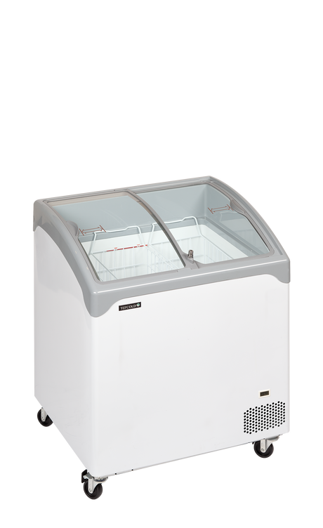 Tefcold Sliding Curved Glass Lid Chest Freezer 138L, -24 to -14°C – NIC201SCEB