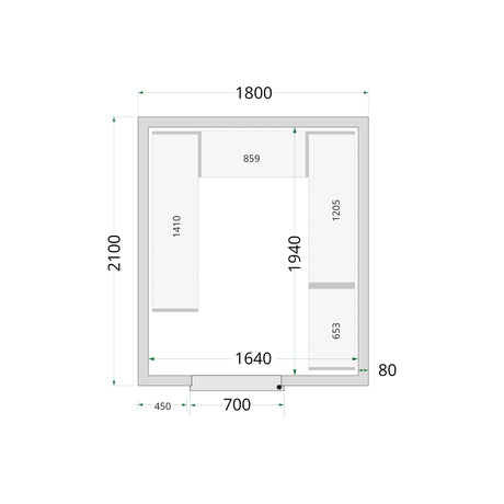 Cold Room Panels - Cold Room 180x210x220