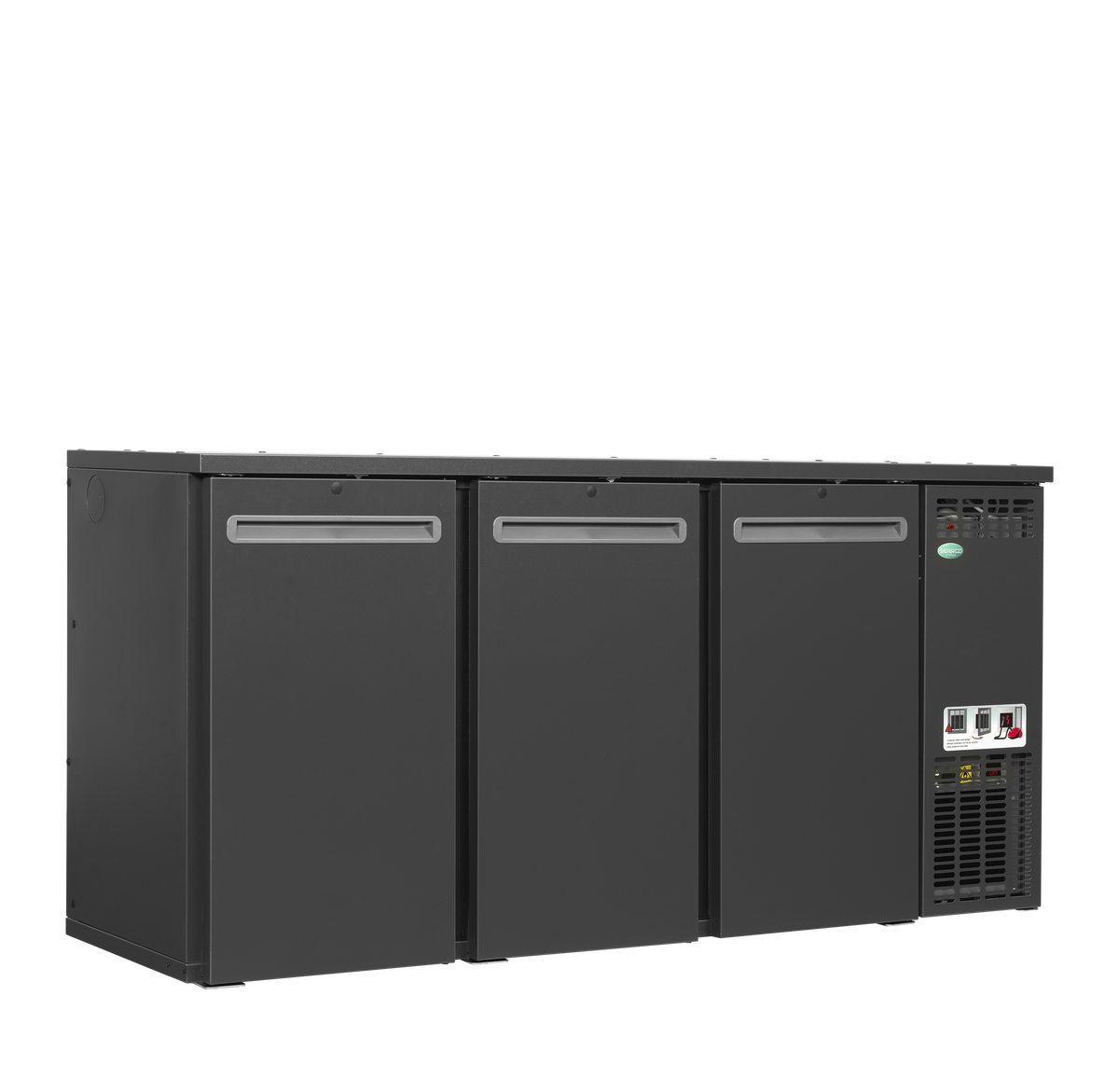 Serrco High-End Backbar Cooler 422L, 3-Door Solid, +2 to +10°C – SCL-222MU+