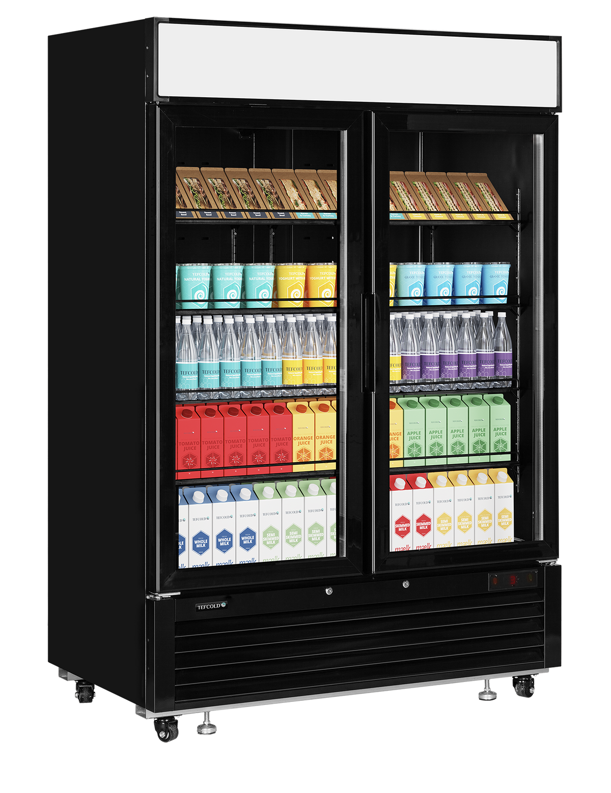 Tefcold Glass Door Merchandiser 922L, 2-Door Glass, +1 to +8°C – LGC5000B – image 2