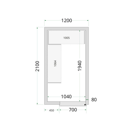 Cold Room Panels - Cold Room 120x210x220
