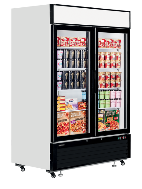 Tefcold Glass Door Display Freezer 922L, 2-Door Glass, -25 to -14°C – LGF5000 – image 2