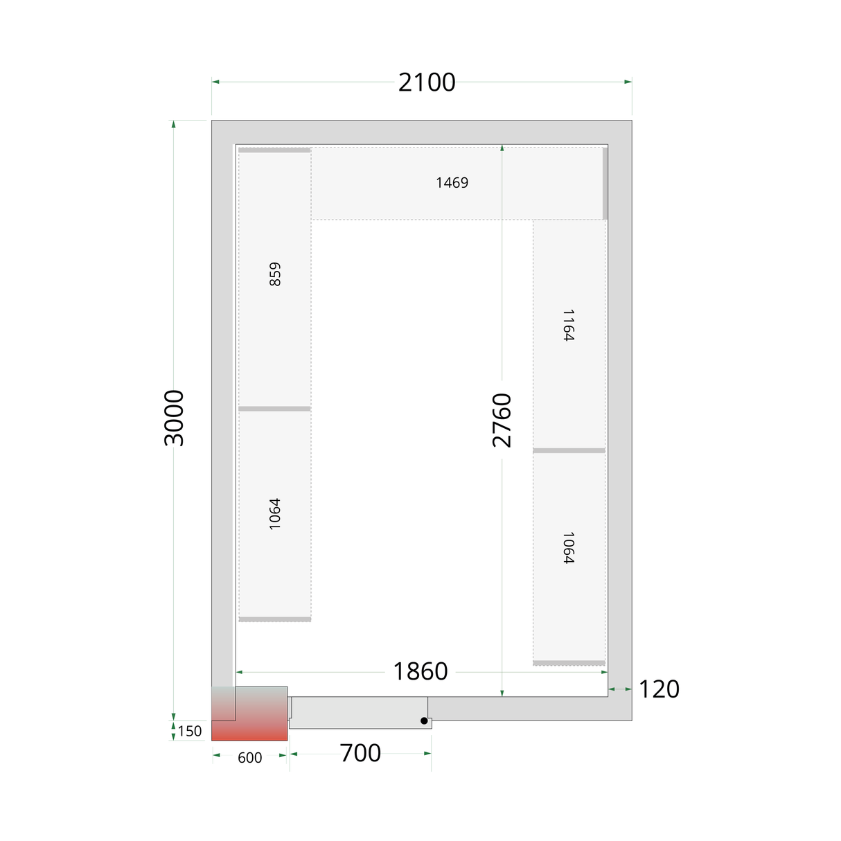 - - CRNF2130 - CRNF2130 Shelf Kit