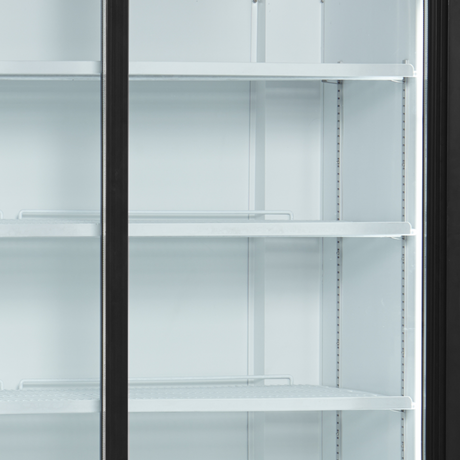 Tefcold Glass Door Merchandiser 524L, 2-Door Sliding Glass, +2 to +10°C – FSC1000S – image 4