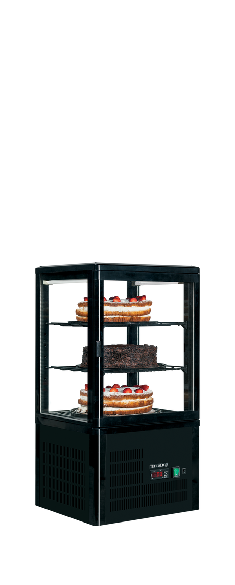 Tefcold Refrigerated Glass Display 58L, Glass Door, +2 to +12°C – UPD60 – image 2
