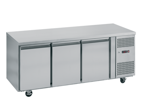 Tefcold Gastronorm Counter Freezer 334L, 3-Door Solid, -22 to -17°C – PH30F