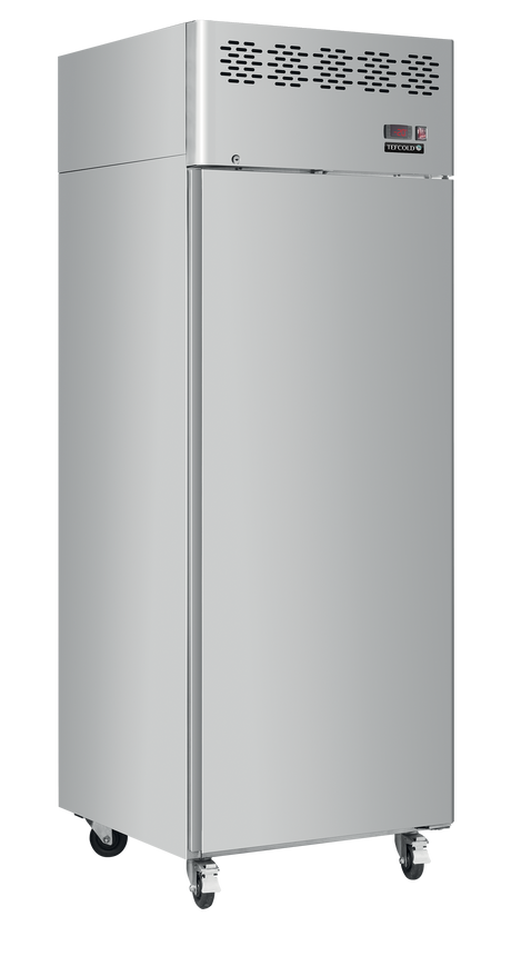 Tefcold Upright Freezer 300L, Solid Door, -22 to -17°C – CAF410