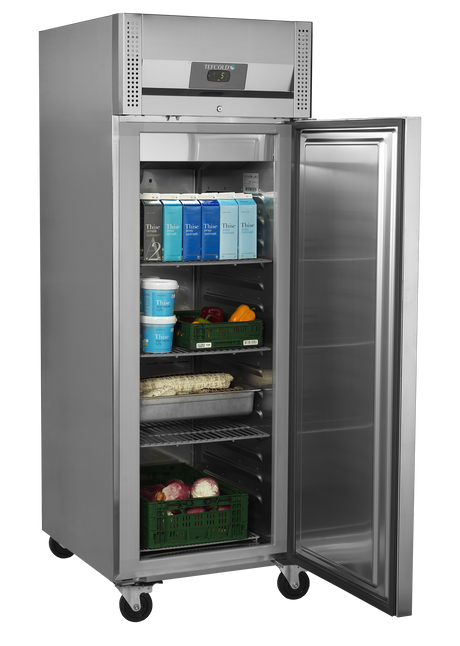 Tefcold Gastronorm Solid Door Refrigerator 408L, Solid Door, -2 to +8°C – RK710X1 – image 2