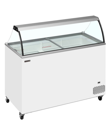 Tefcold Scoop Ice Cream Display W/Baskets 350L, -24 to -14°C – IC401SC + CANOPY