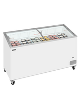 Tefcold Sliding Curved Glass Lid Chest Freezer 398L, -24 to -14°C – IC501SCEB