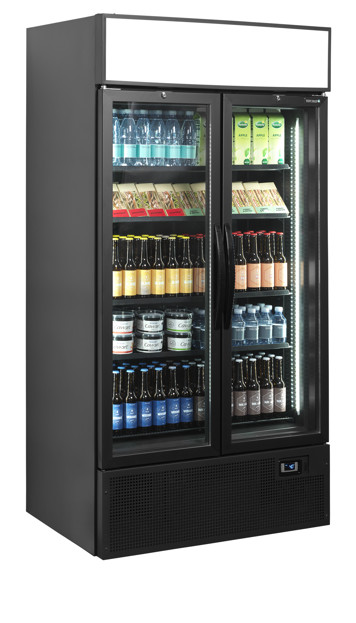 Glass Door Merchandiser - FSC1000H BLACK