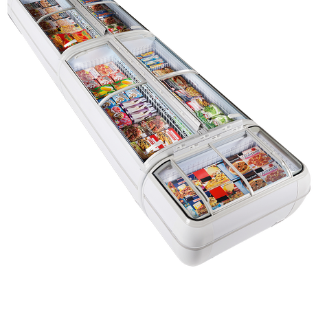 Tefcold High Vision Freezer 334L, -24 to -18°C – DUPLA 2.2DE HC White – image 2