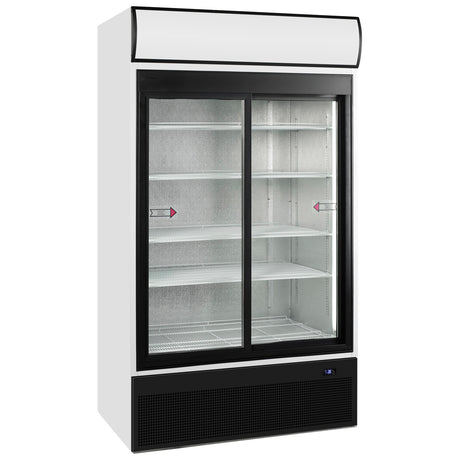 Tefcold Glass Door Merchandiser 645L, 2-Door Sliding Glass, +2 to +10°C – FSC1200S