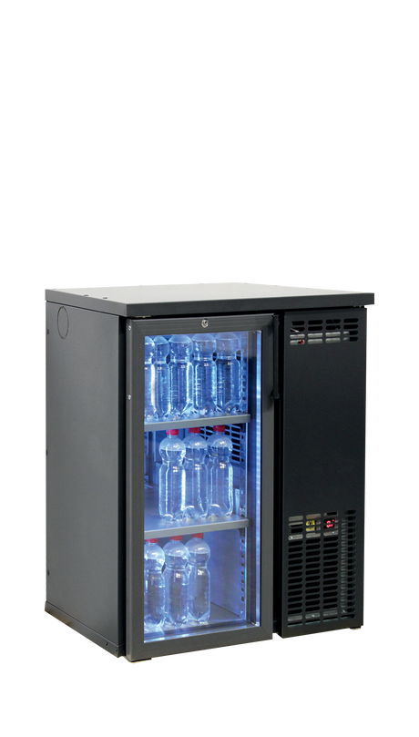 Serrco High-End Backbar Cooler 124L, Glass Door, +2 to +10°C – SCL-2GMU+