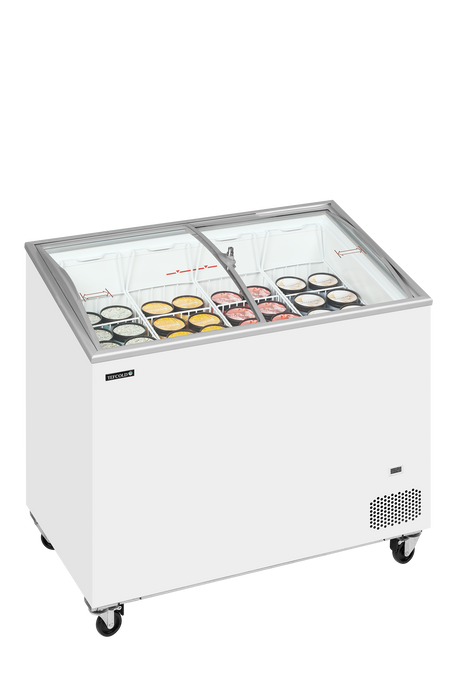 Tefcold Sliding Curved Glass Lid Chest Freezer 230L, -24 to -14°C – IC302SCEB – image 2