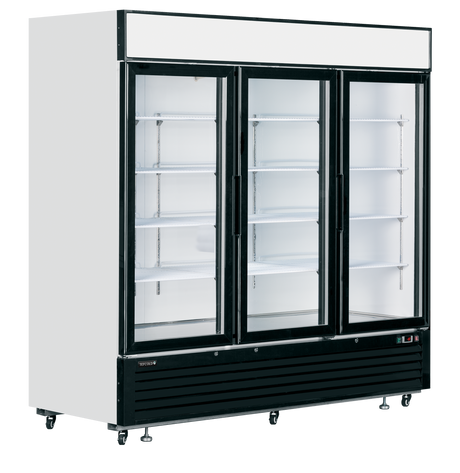 Tefcold Glass Door Display Freezer 1436L, 3-Door Glass, -25 to -14°C – LGF7500