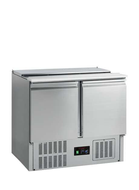 G-Line Gastronorm Saladette Counter 225L, 2-Door Solid, +2 to +10°C – GS92