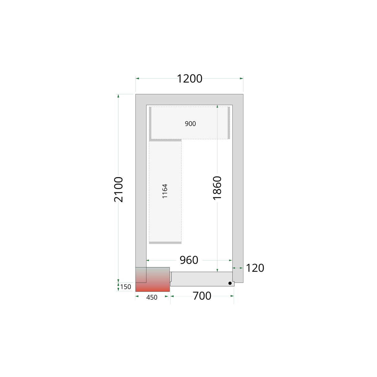 - - Freezer Room - CRNF1221