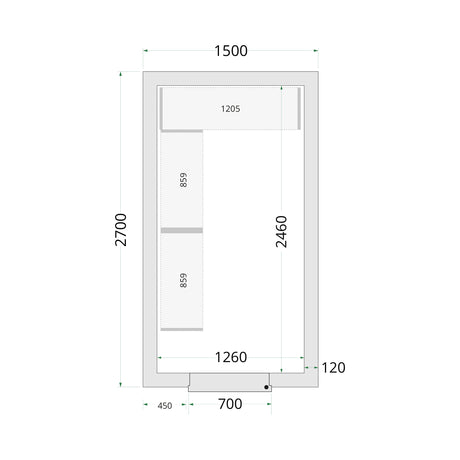 Cold Room Panels - Cold Room 150x270x220