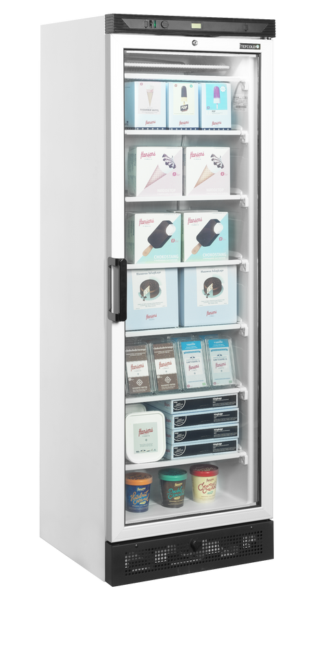 Tefcold Glass Door Display Freezer 270L, Glass Door, -23 to -18°C – UFFS371G – image 2
