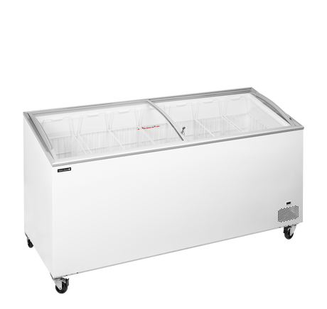 Tefcold Sliding Curved Glass Lid Chest Freezer 481L, -24 to -14°C – IC552SCEB