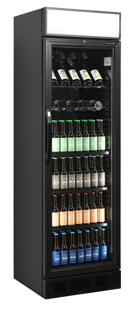 Tefcold Glass Door Merchandiser 345L, Glass Door, +2 to +12°C – CEV425CP BLACK – image 2