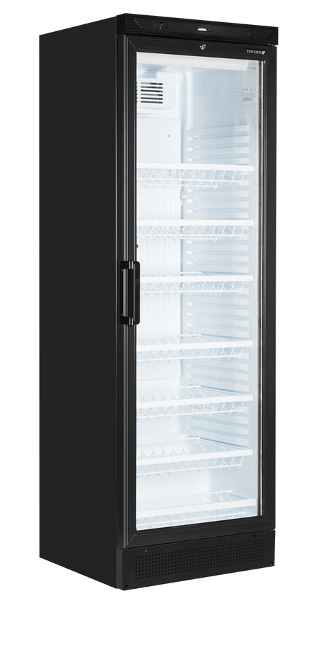 Tefcold Drinks Cooler with Wine Shelves 219L, Glass Door, +2 to +12°C – FS1380WB