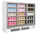 Tefcold Glass Door Freezer 1300L, 3-Door Glass, -21 to -18°C – Galaxy+ GPF3D White