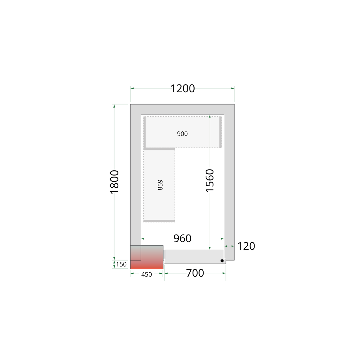 - - Freezer Room - CRNF1218