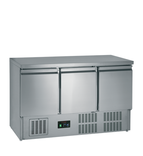 G-Line Gastronorm Counter 368L, 3-Door Solid, +2 to +10°C – GS365ST