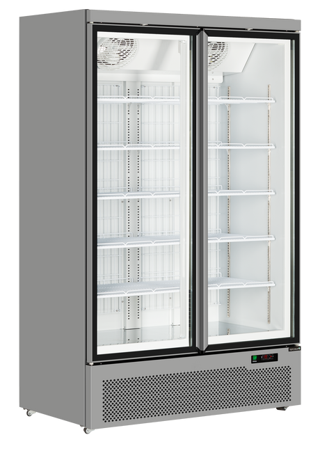 Tefcold Display Freezer 702L, 2-Door Glass, -18 to -22°C – Atom Maxi F2DS